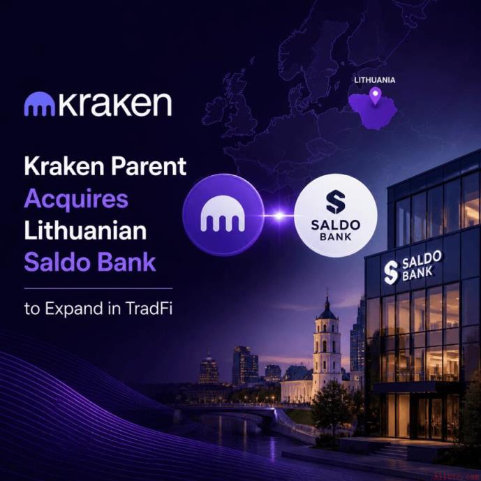 Payward收购立陶宛数字银行Saldo Bank，加速欧洲金融布局