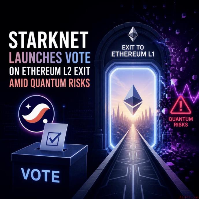 Starknet启动抗量子转型治理投票，探索独立L1路径