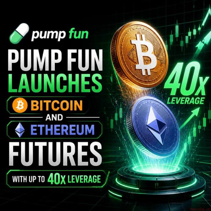 Pump.fun拓展至比特币以太坊永续合约，最高支持40倍杠杆
