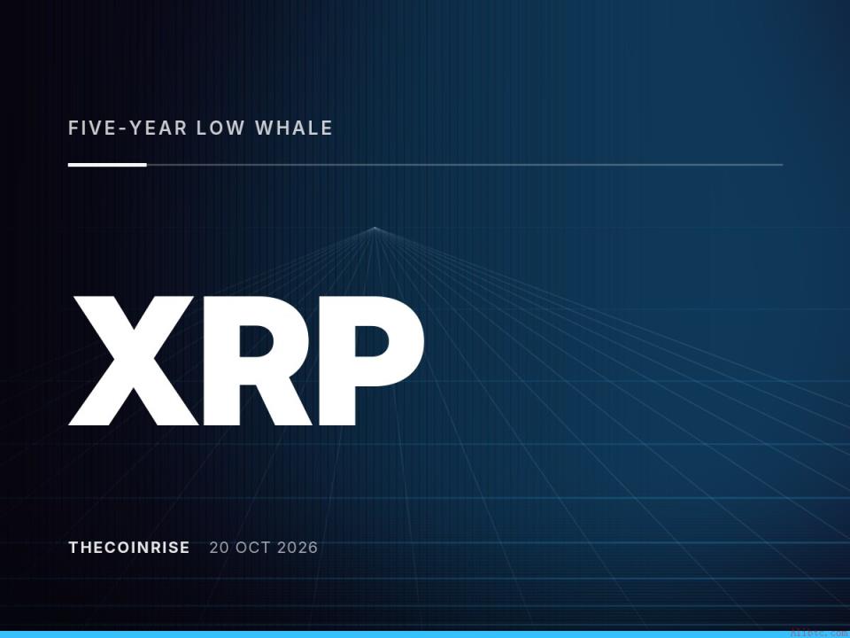 XRP鲸鱼流出量创五年新低，表明1.30美元附近动能疲软