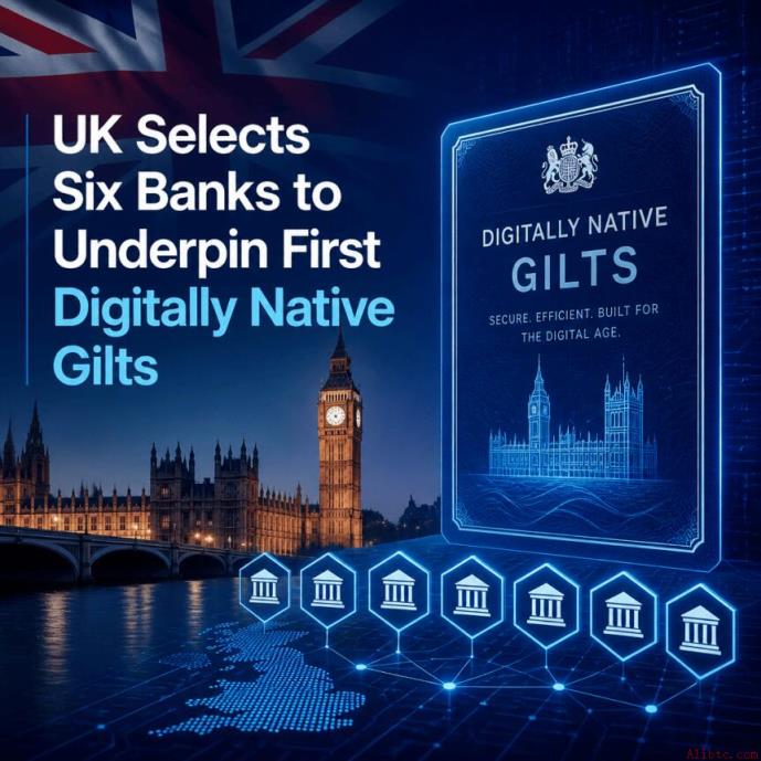 英国选定六家银行牵头数字国债试点，2027年试运行
