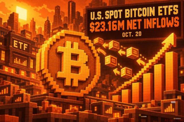 10月20日现货比特币ETF净流入2316万美元，资金回流迹象初现