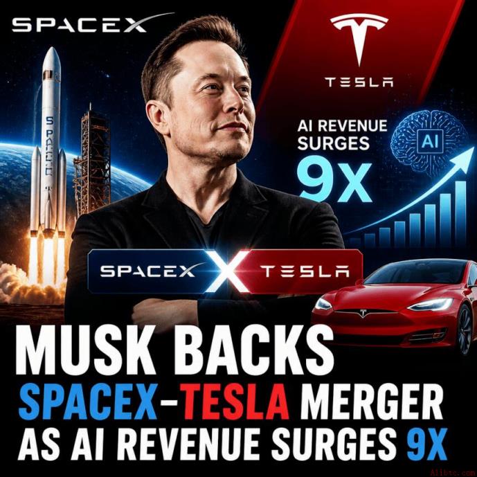 马斯克再提特斯拉与SpaceX合并可能，比特币国库或达3万枚
