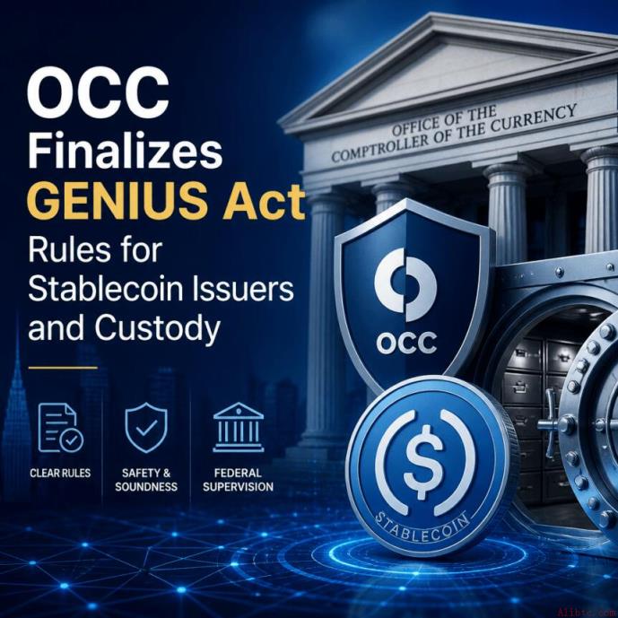 OCC正式定稿稳定币储备与赎回规则，2027年生效