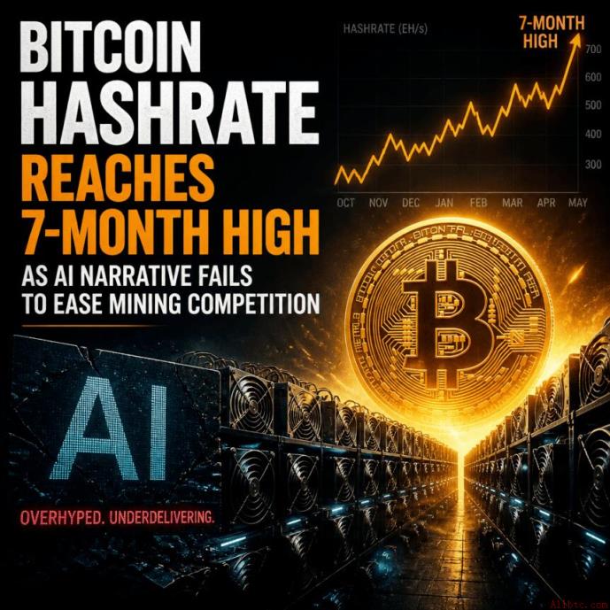 比特币算力重返1 ZH/s，挖矿竞争加剧引发市场关注