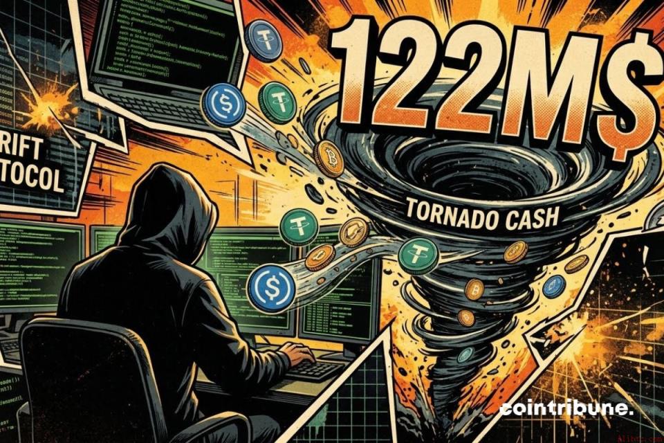 Drift协议遭黑客攻击：1.22亿美元ETH涌入Tornado Cash，创两年纪录