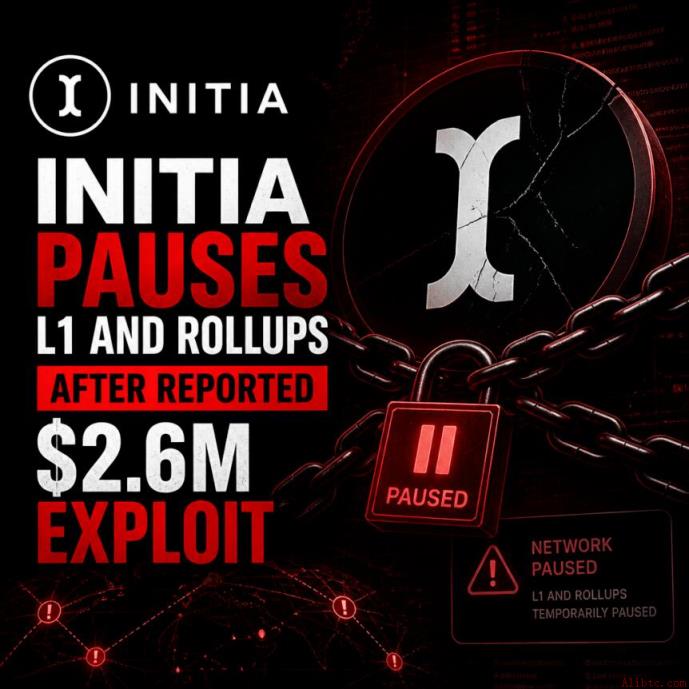 Initia在遭遇260万美元漏洞攻击后暂停L1和Rollups服务