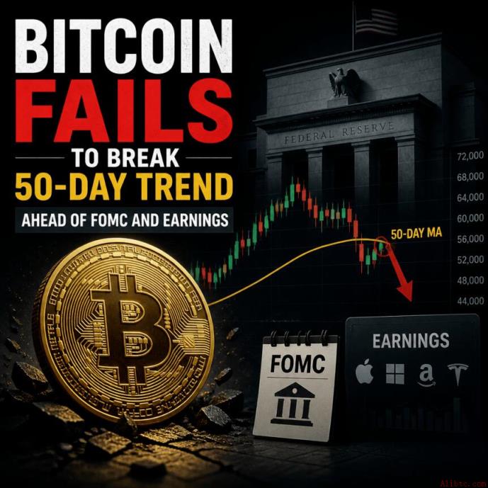 美联储决议前比特币小幅回调，50日均线成关键阻力