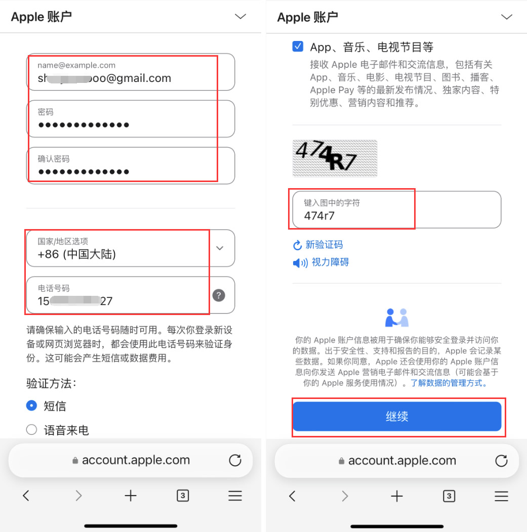 Apple ID注册安全验证流程